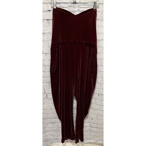 Express Velvet Jumpsuit Women Plus Size Pockets Holiday outfit Size 16